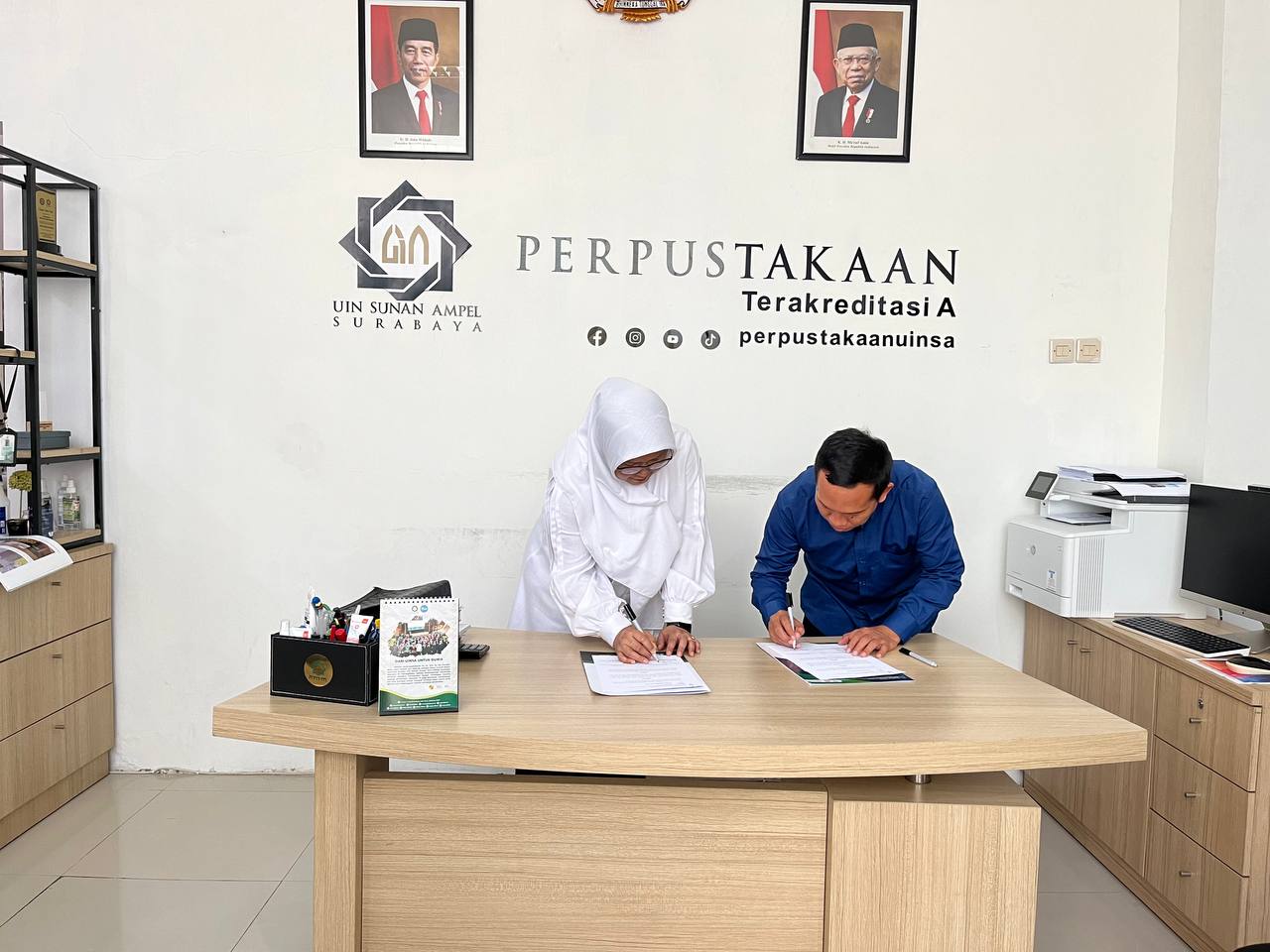 You are currently viewing Kerjasama Perpustakaan IAIN Kendari dan UIN Sunan Ampel Surabaya untuk Mendorong Gerakan Literasi Masyarakat