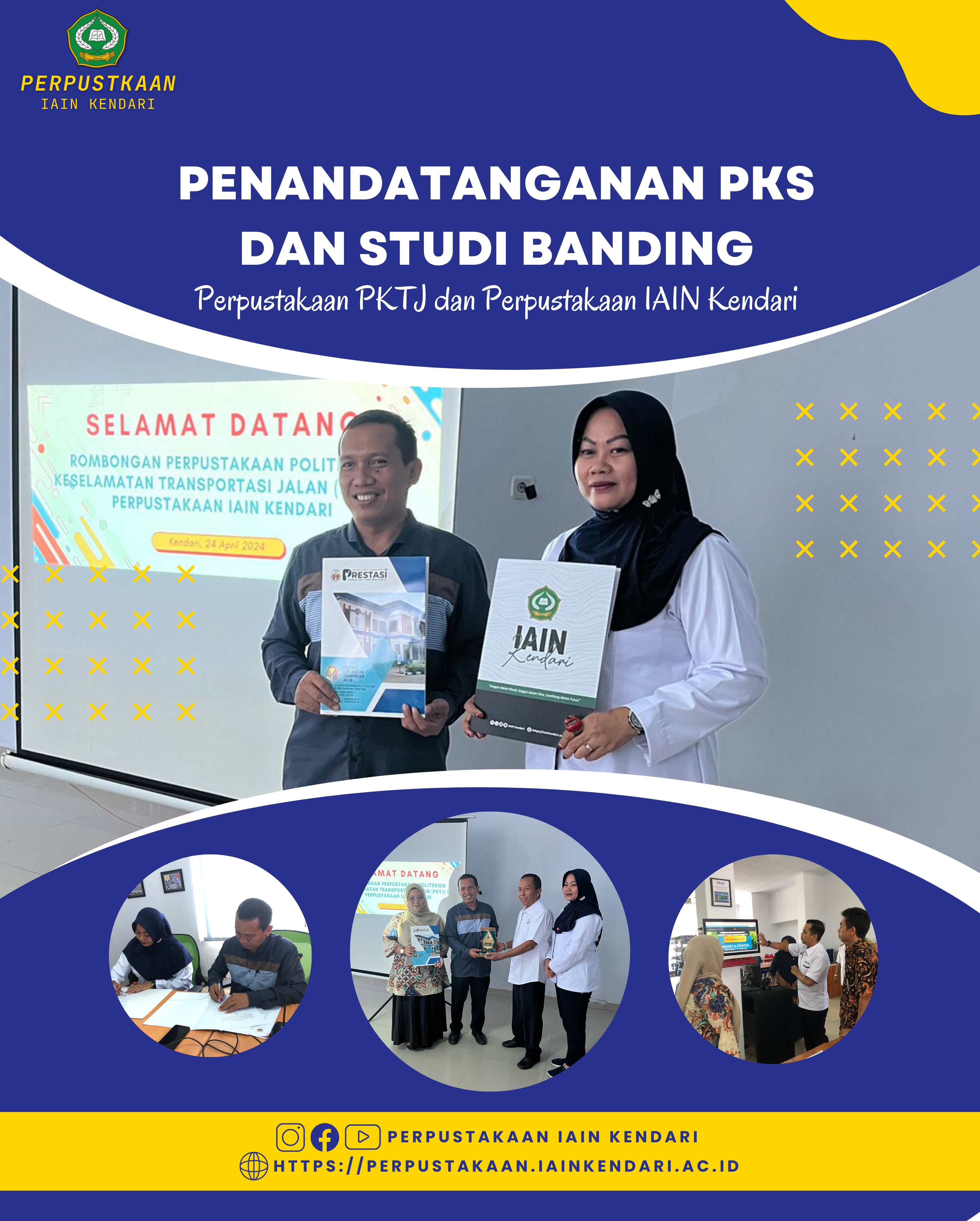 Read more about the article Studi Banding dan Penandatanganan Perjanjian Kerjasama Perpustakaan Politeknik Keselamatan Transportasi Jalan (PKTJ) di Perpustakaan IAIN Kendari